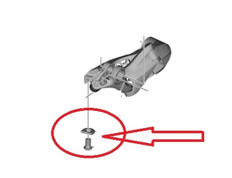 Shimano Boulon de fixation de câble et plaque RD-R8000