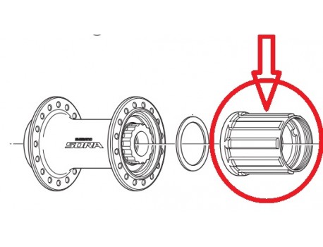 Shimano corps de roue libre / Body pour FH-3500 - Sora