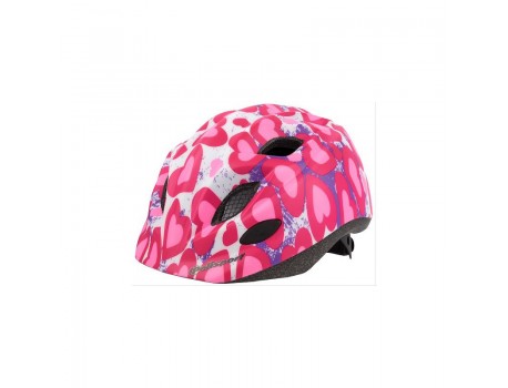 Casque Junior Polisport Glitt. Hearts S 52-56cm