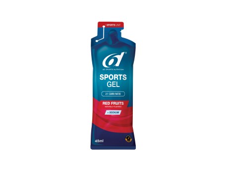 6D Sports Gel RED FRUITS 45ml.